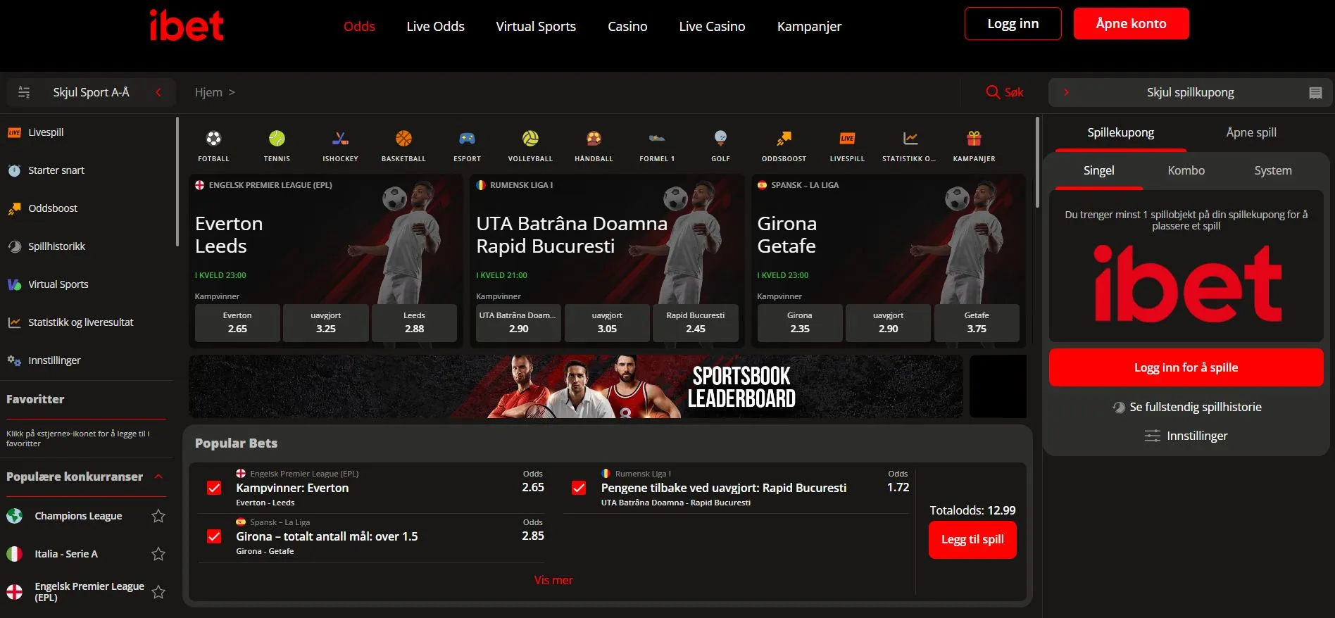 Bonuser hos iBet Bonuser hos iBet